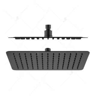 Верхний душ 3D квадратный RGW SP-82B (Черный, 300x300)