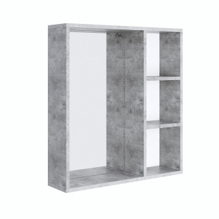 Шкаф-зеркало Onika Девис 65 бетон чикаго, универсальный