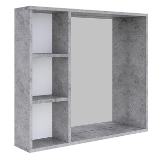 Шкаф-зеркало Onika Девис 80 бетон чикаго, универсальный
